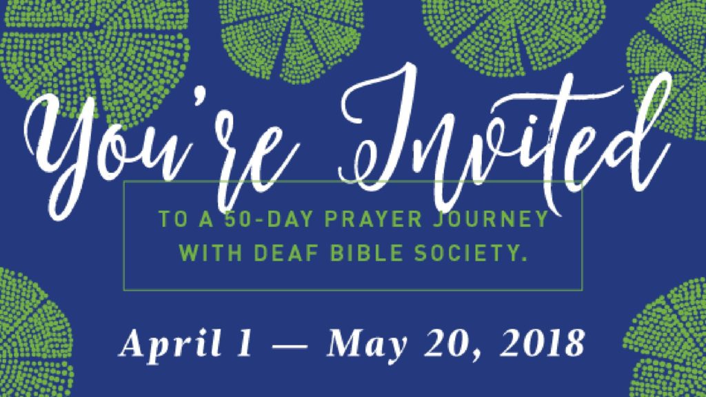 50-day prayer journey encourages Christians to pray for the Deaf